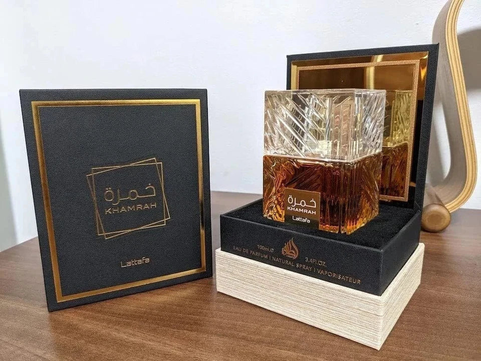 Lattafa Khamrah Eau De Parfum 3.4 oz / 100 ml Spray For Unisex - New in Box